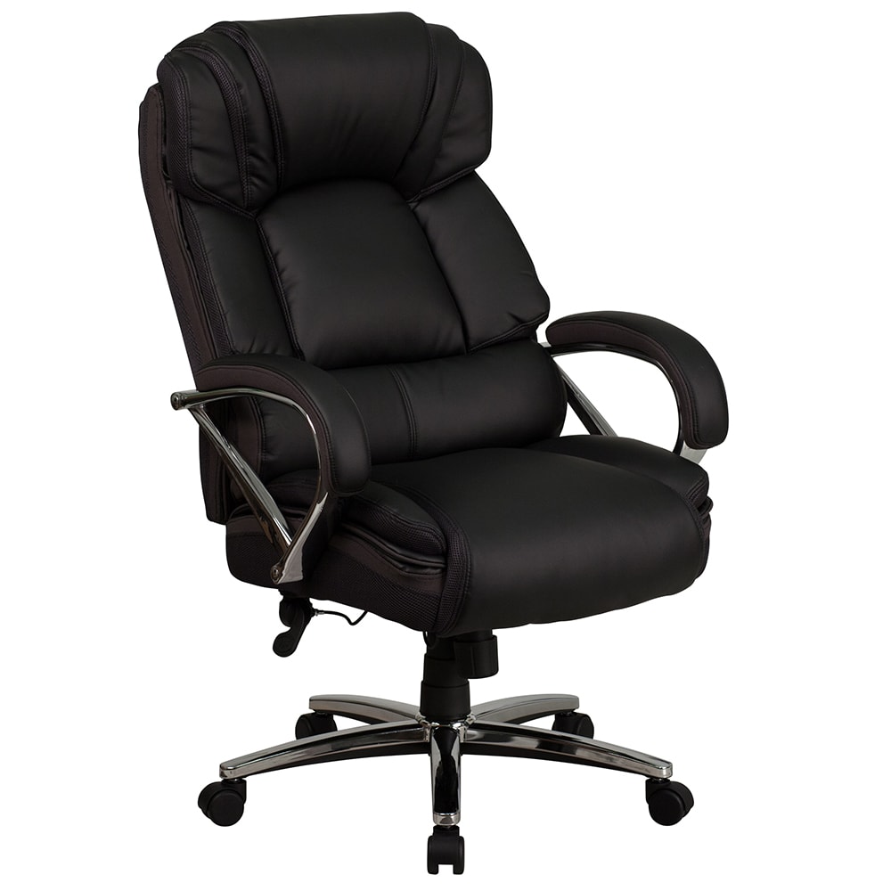 916-GO2222 Swivel Big & Tall Office Chair w/ High Back - Black LeatherSoft Upholstery
