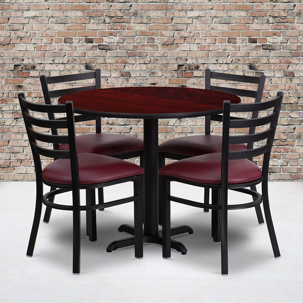 Flash Furniture 36 in. Square Mahogany Laminate Table Top