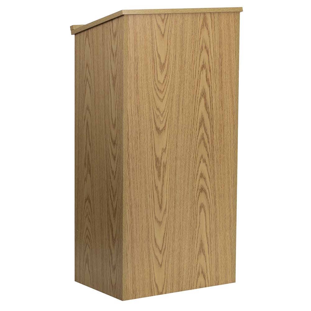 916-MTM8830LECTOAK Stand Up Lectern w/ Concealed Storage - 23"W x 15"D x 45 3/4"H,...