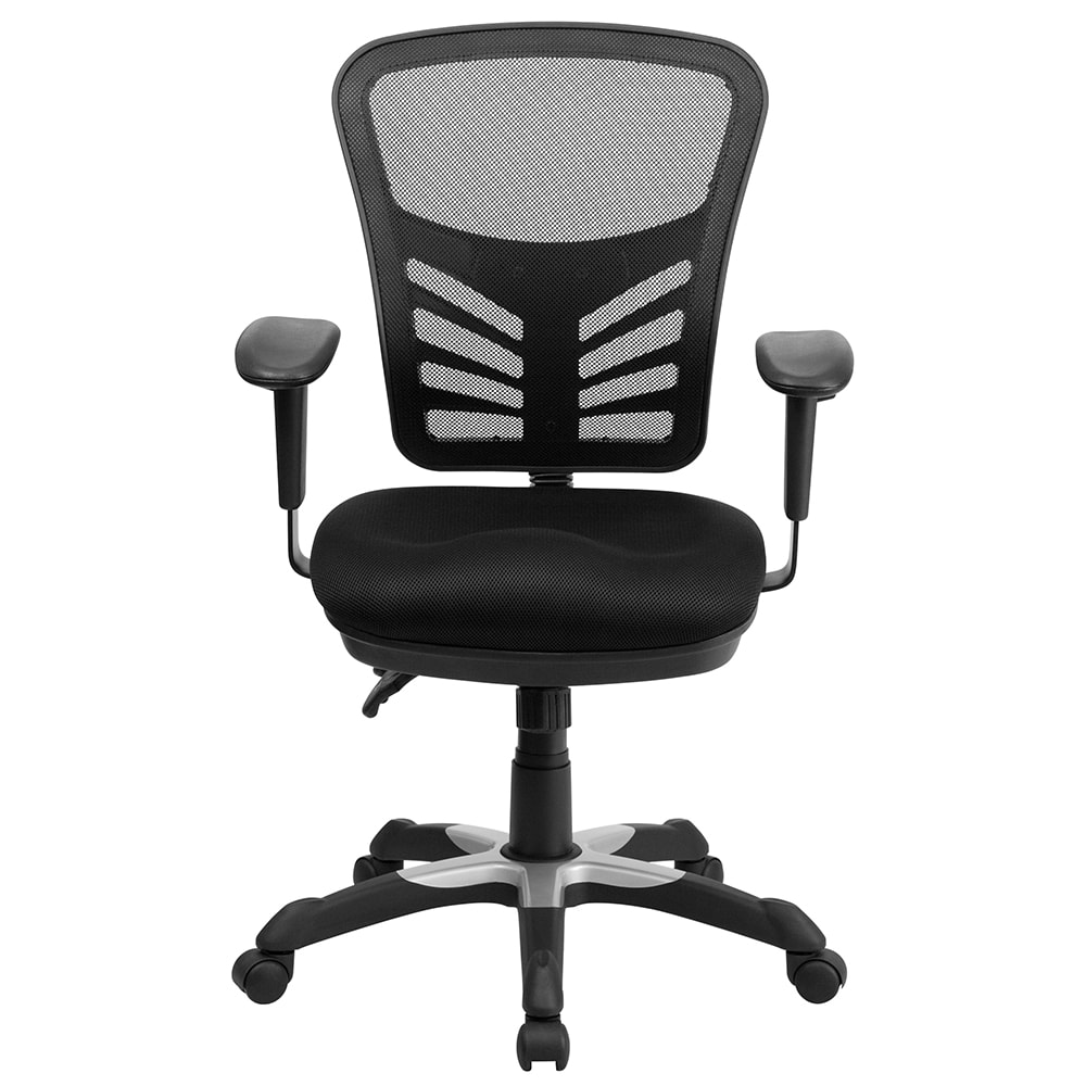 Mid-Back Black Mesh Drafting Chair