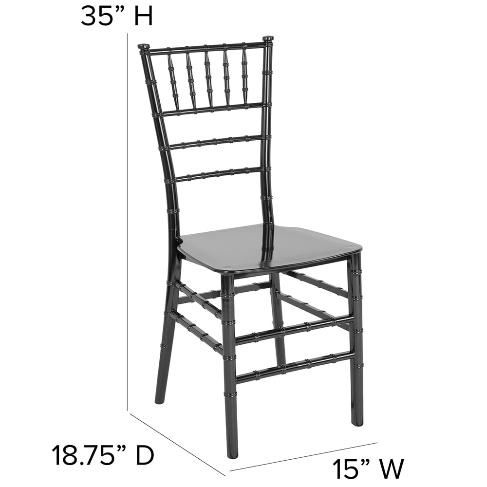 Flash Furniture LE BLACK M GG Stacking Chiavari Chair