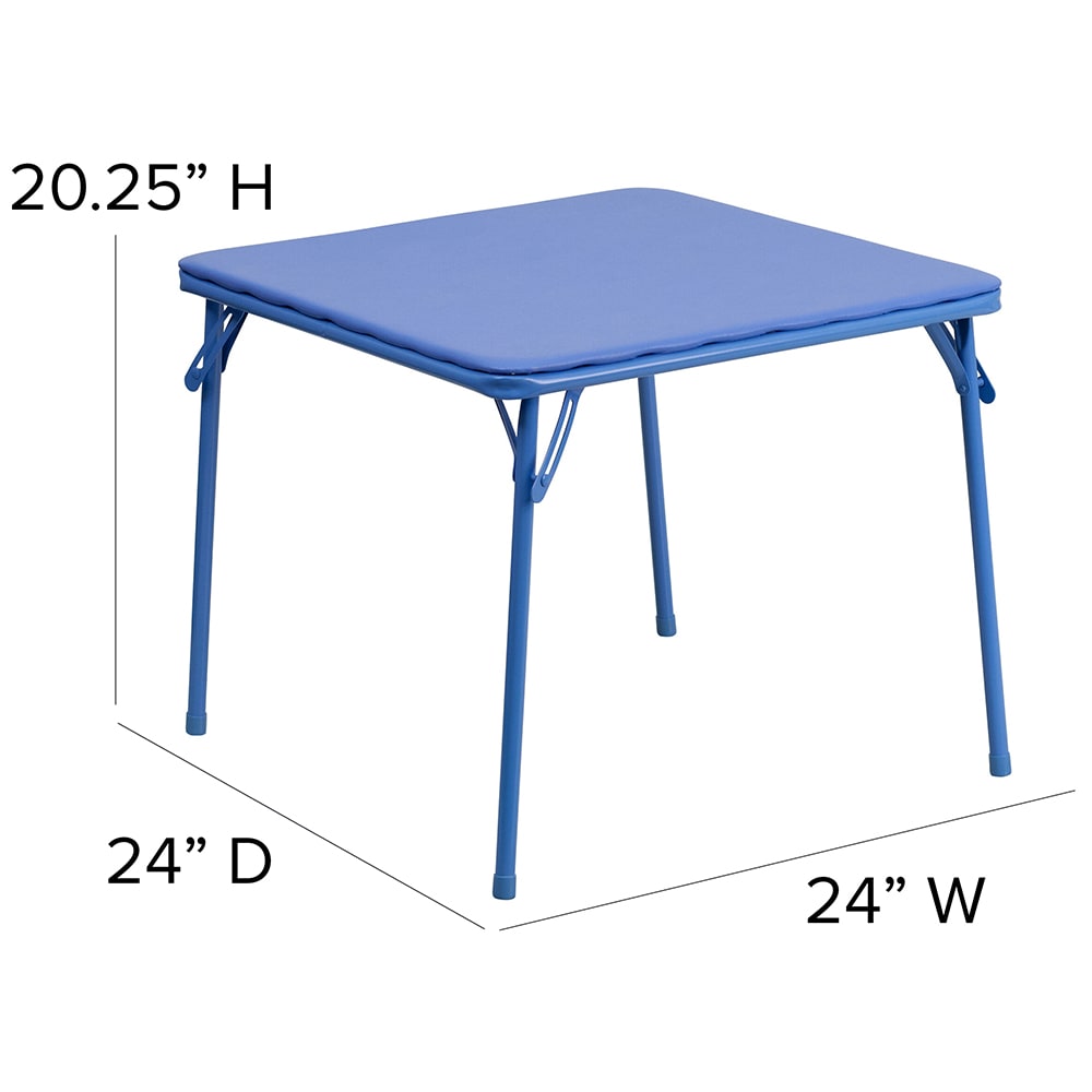 Flash Furniture JB9KIDGG 24" Square Kid's Folding Table & (4) Chair
