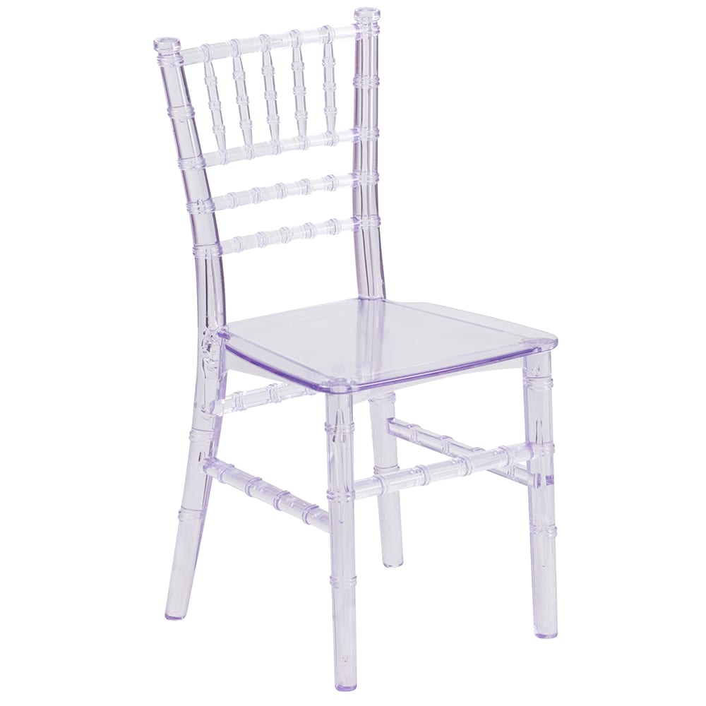 916-LEL7KCL Kid's Chiavari Chair - Polypropylene, Transparent