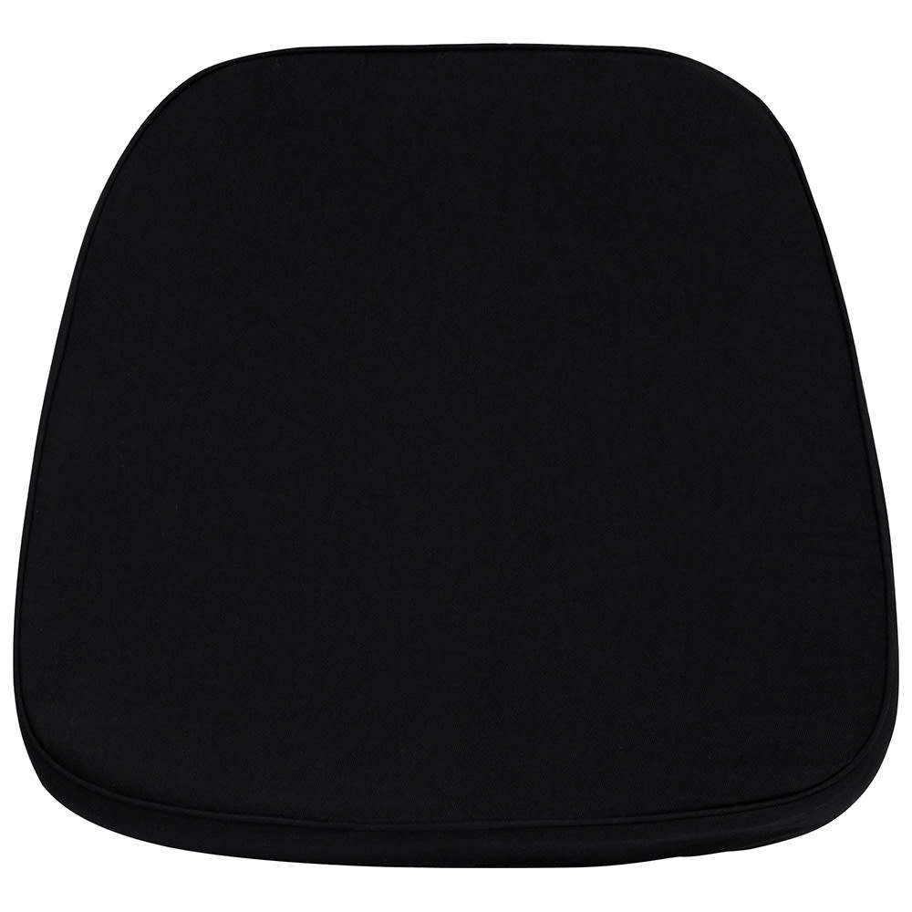 916-LELCBLACKGG 15" Chair Cushion w/ Hook & Loop Fasteners - 1 3/4" Thick, Polyeste...