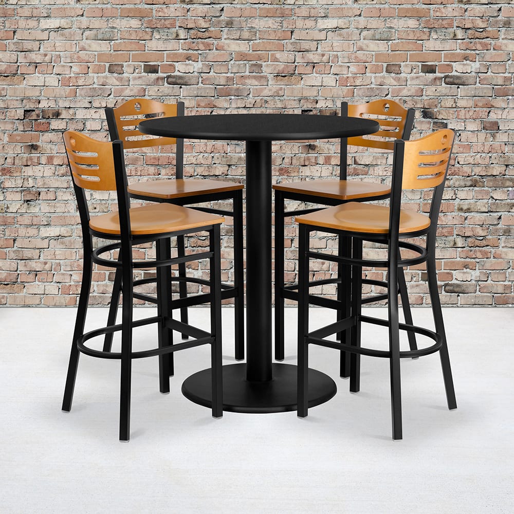 Flash furniture bar height new arrivals table & stool set