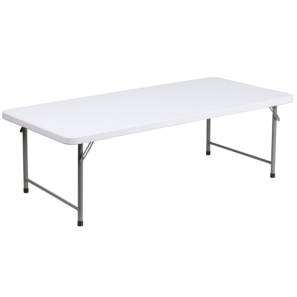916-RB3060KID Rectangular Kid's Folding Table w/ Granite White Plastic Top - 59 1/4"W x...