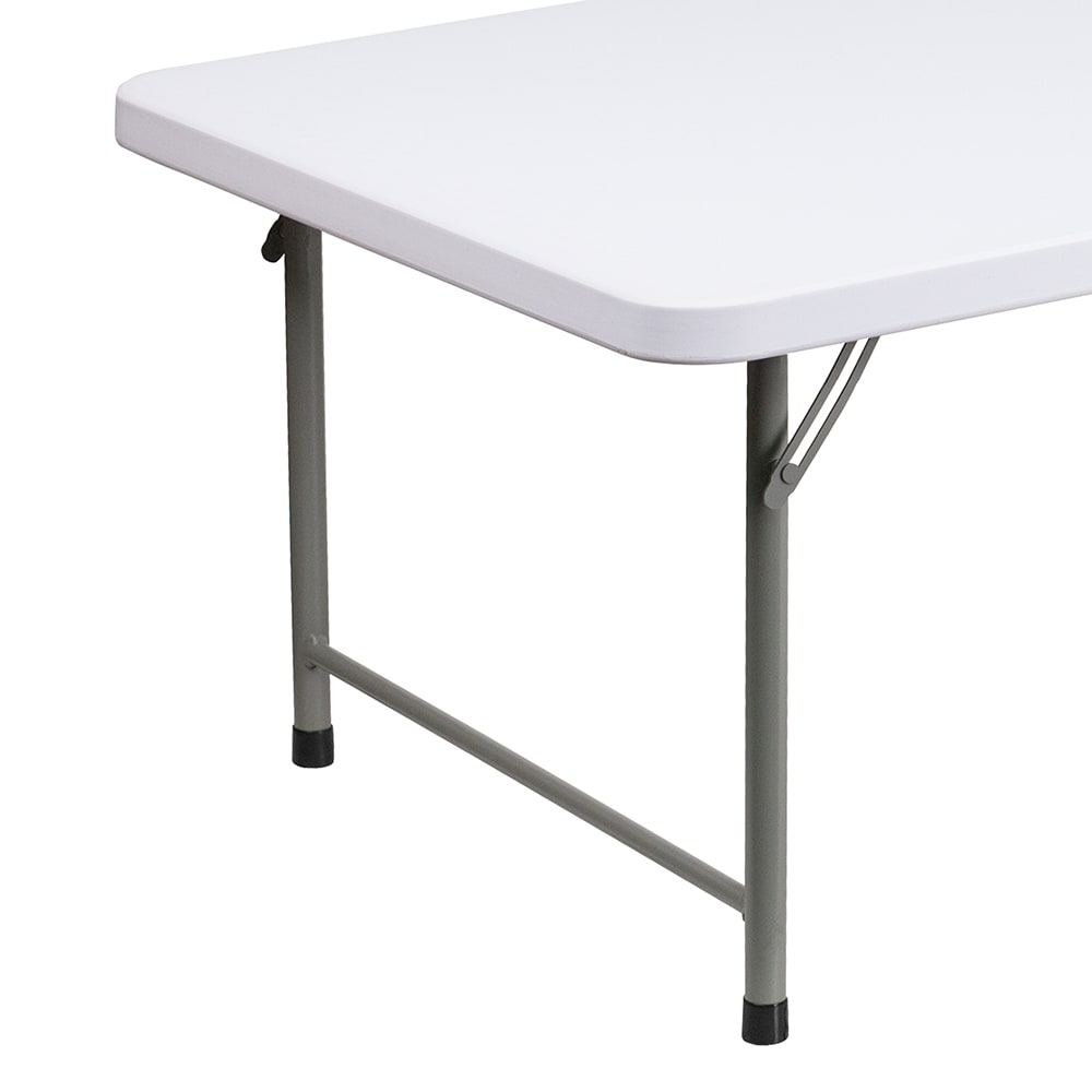 Flash Furniture RB 3060 KID GG Rectangular Kid s Folding Table w Granite White Plastic Top 59 1 4 W x 29 D x 19 H