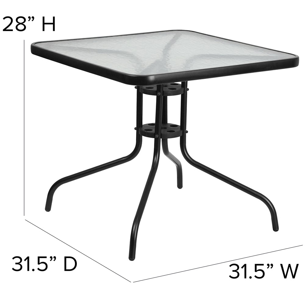 Small glass new arrivals top patio table