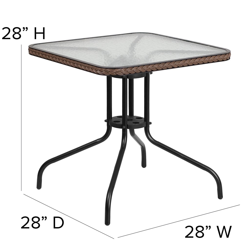 Flash furniture outdoor patio dining set best sale