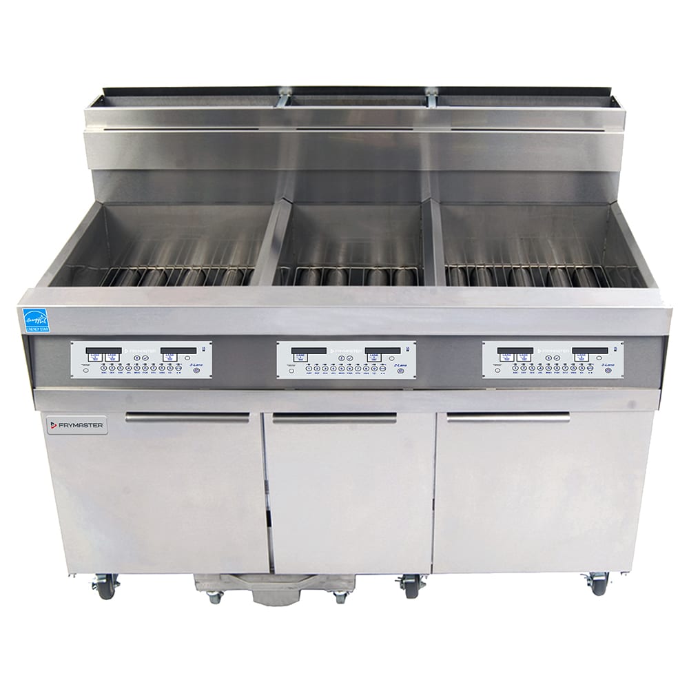 006-31814GFLP Gas Fryer - (3) 63 lb Vats, Floor Model, Liquid Propane