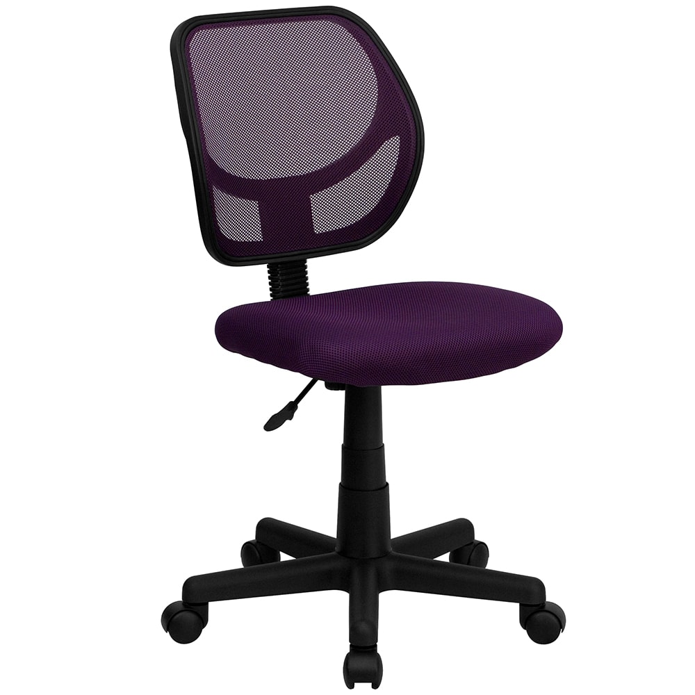 916-WA3074PUR Swivel Task/Computer Chair w/ Low Back - Purple Mesh Back & Seat