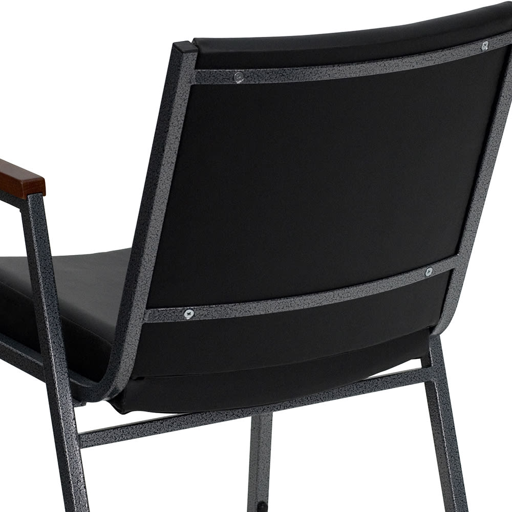 Flash Furniture XU-60154-BK-VYL-GG Stacking Chair w/ Black Vinyl Back ...
