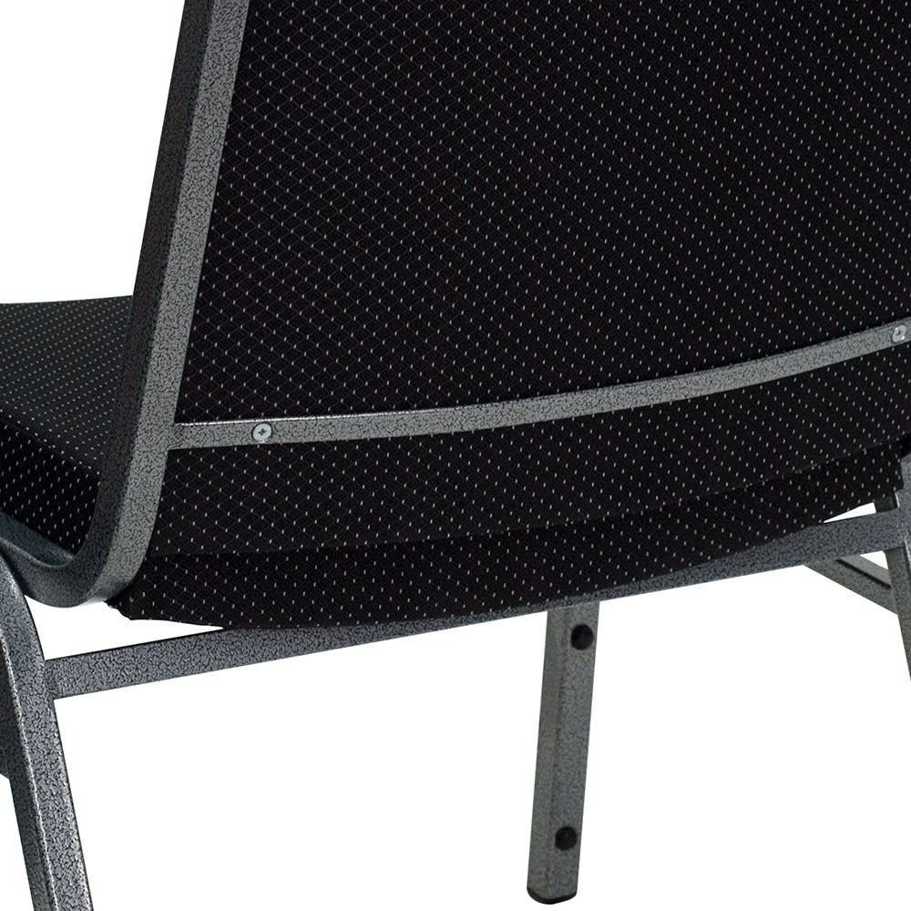 Flash Furniture XU-60555-BK-GG Big & Tall Stacking Chair w/ Black 