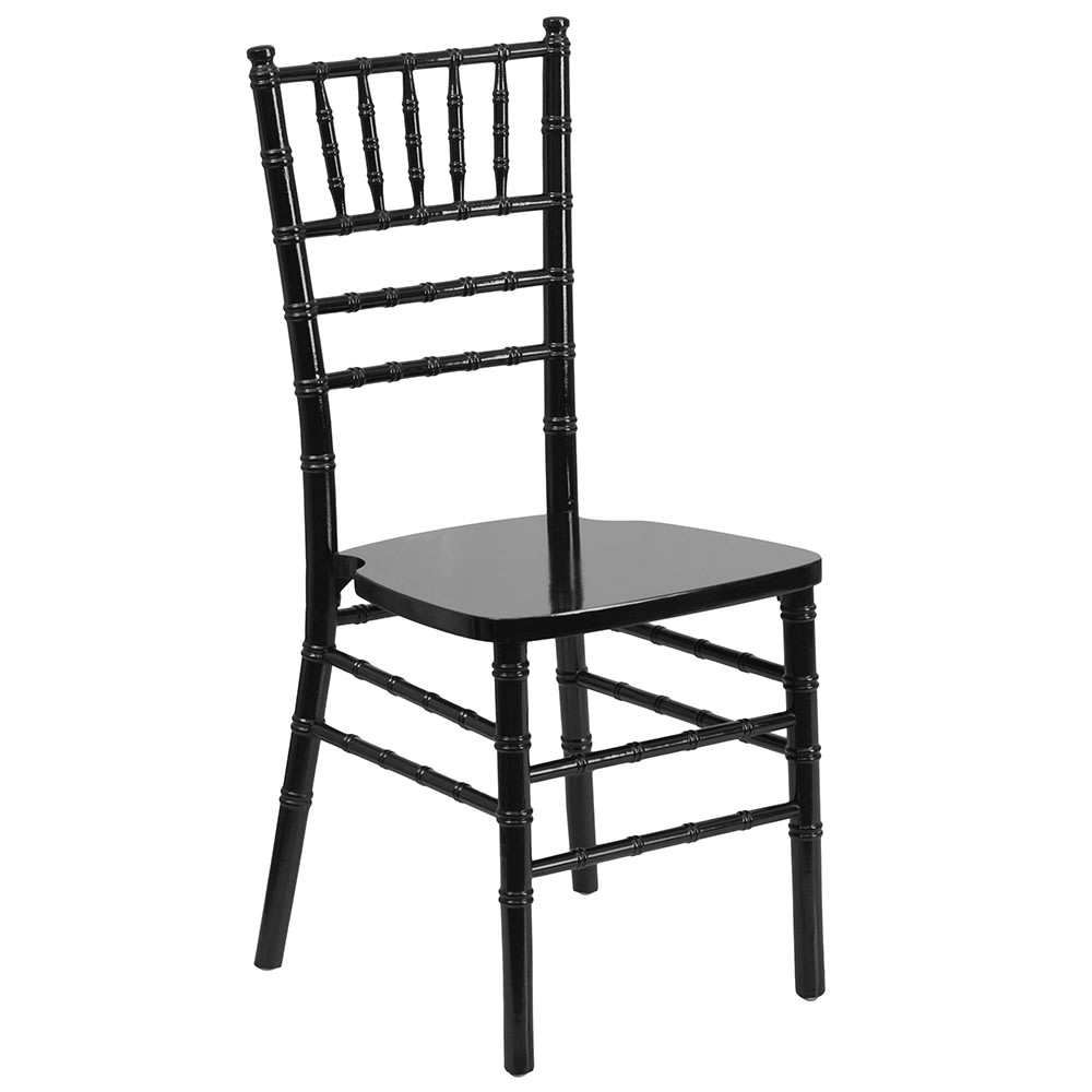 916-XSBLK Chiavari Chair - Acacia Wood, Black