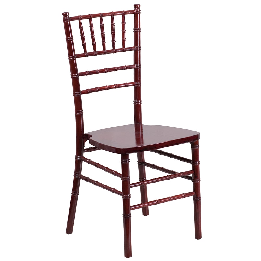 916-XSMAHOGANY Chiavari Chair - Acacia Wood, Mahogany