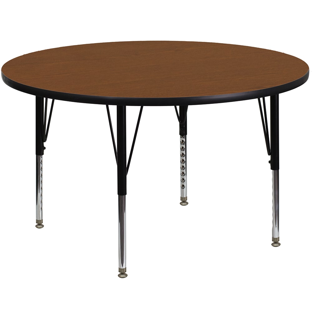 916-XA42ROAKHP 42" Round Activity Table - Laminate Top, Oak