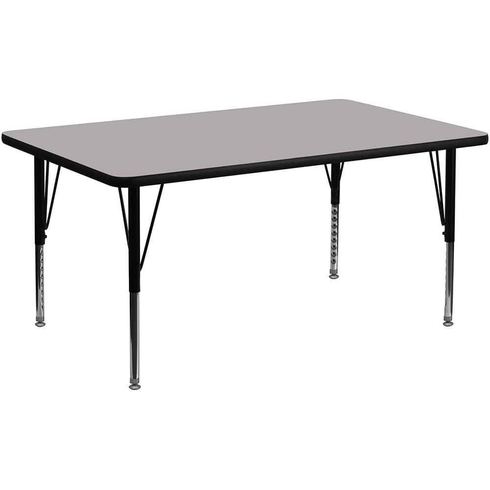 916-XA3060RGYHP Rectangular Activity Table - 60"L x 30"W, Laminate Top, Gray