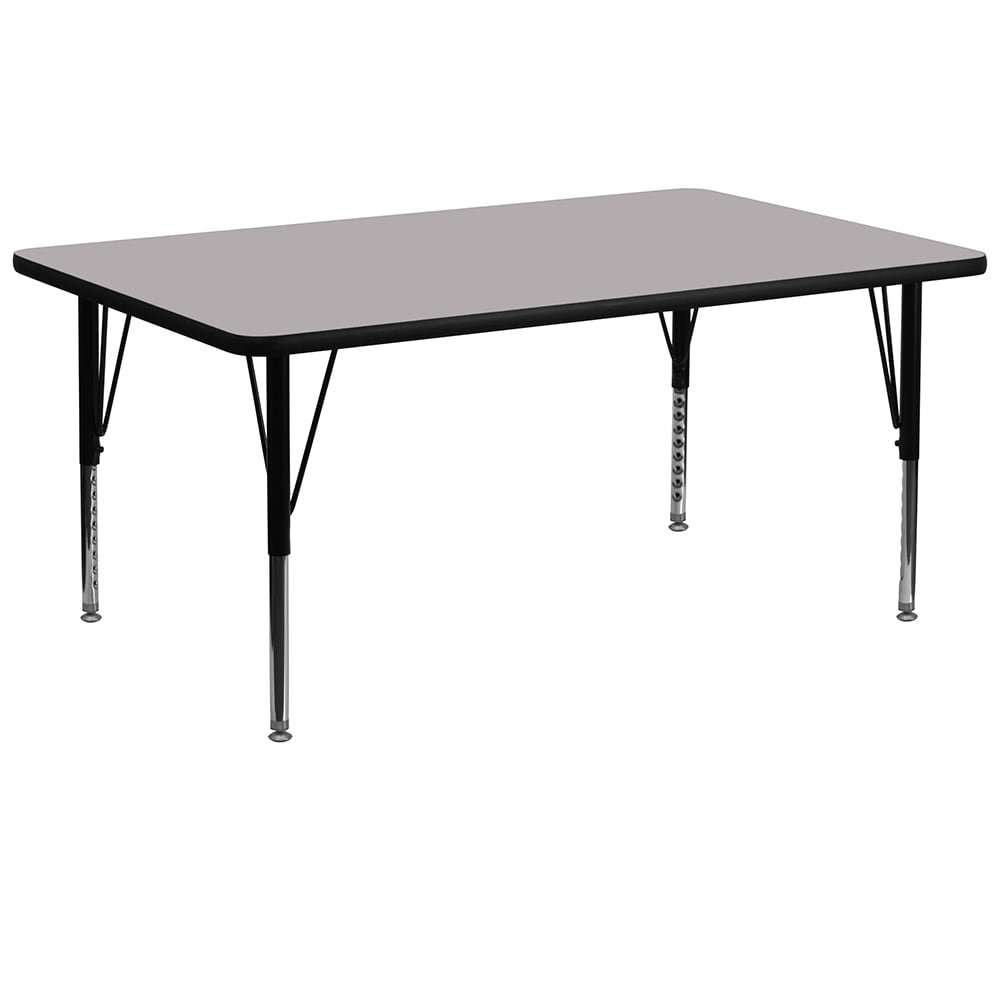 916-XA3072RGYTP Rectangular Activity Table - 72"L x 30"W, Laminate Top, Gray