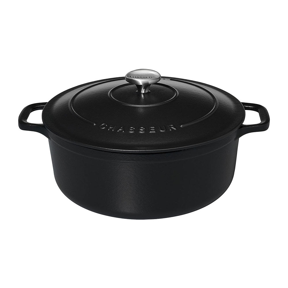 450-FN425 4 1/4 qt Cast Iron Casserole Dish - 12 3/5" x 9 1/2", Black