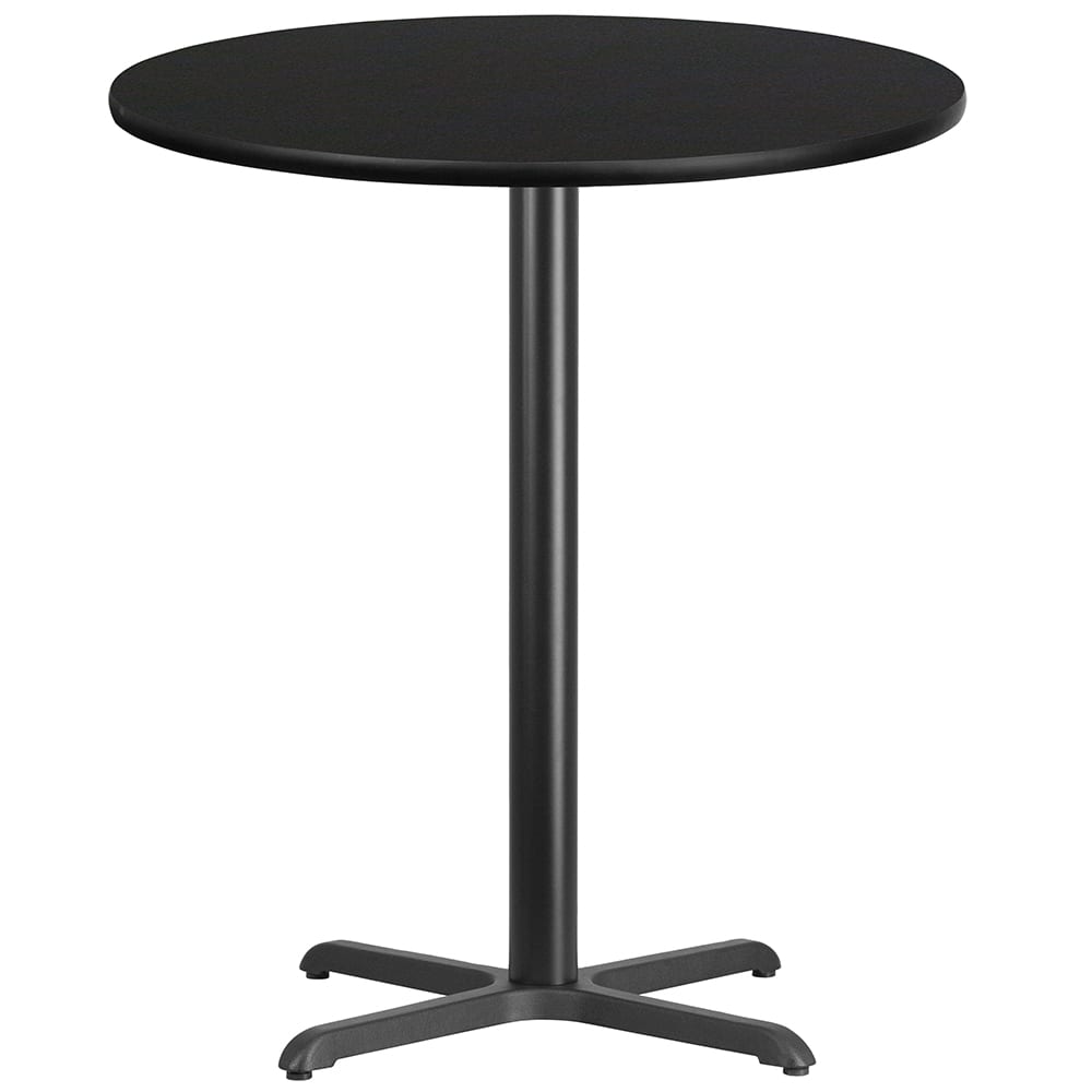 Flash Furniture XU-RD-36-BLKTB-T3030B-GG 36