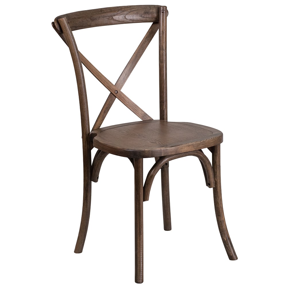 916-XXEA Stacking Chair w/ Cross Back - Ash Wood Frame, Early American Finish