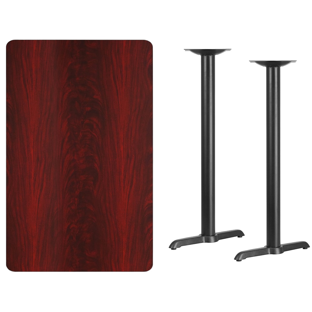 Flash Furniture XU-MAHTB-3048-T0522B-GG Rectangular Bar