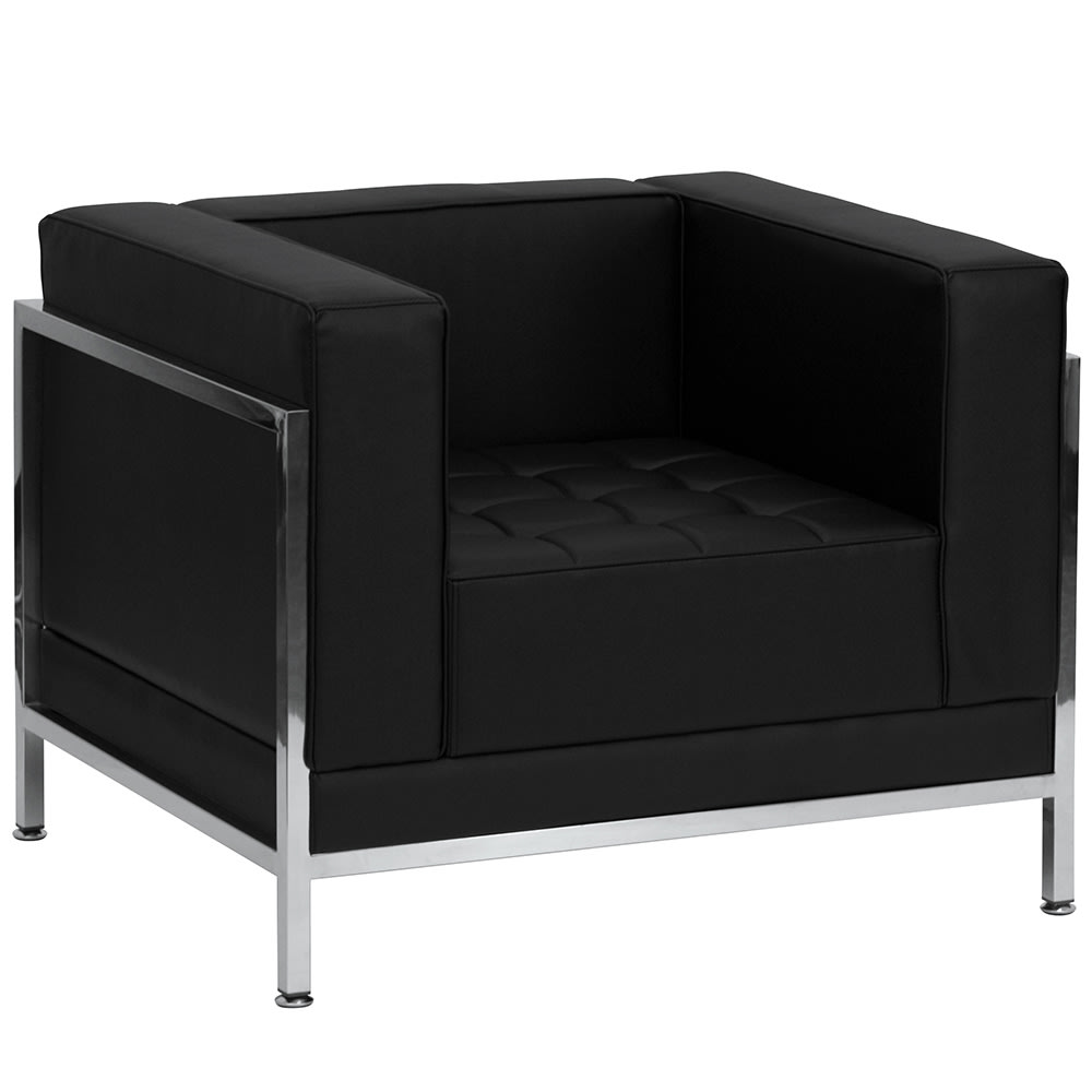 Flash Furniture ZBIMAGCHAIRGG Arm Chair Black LeatherSoft