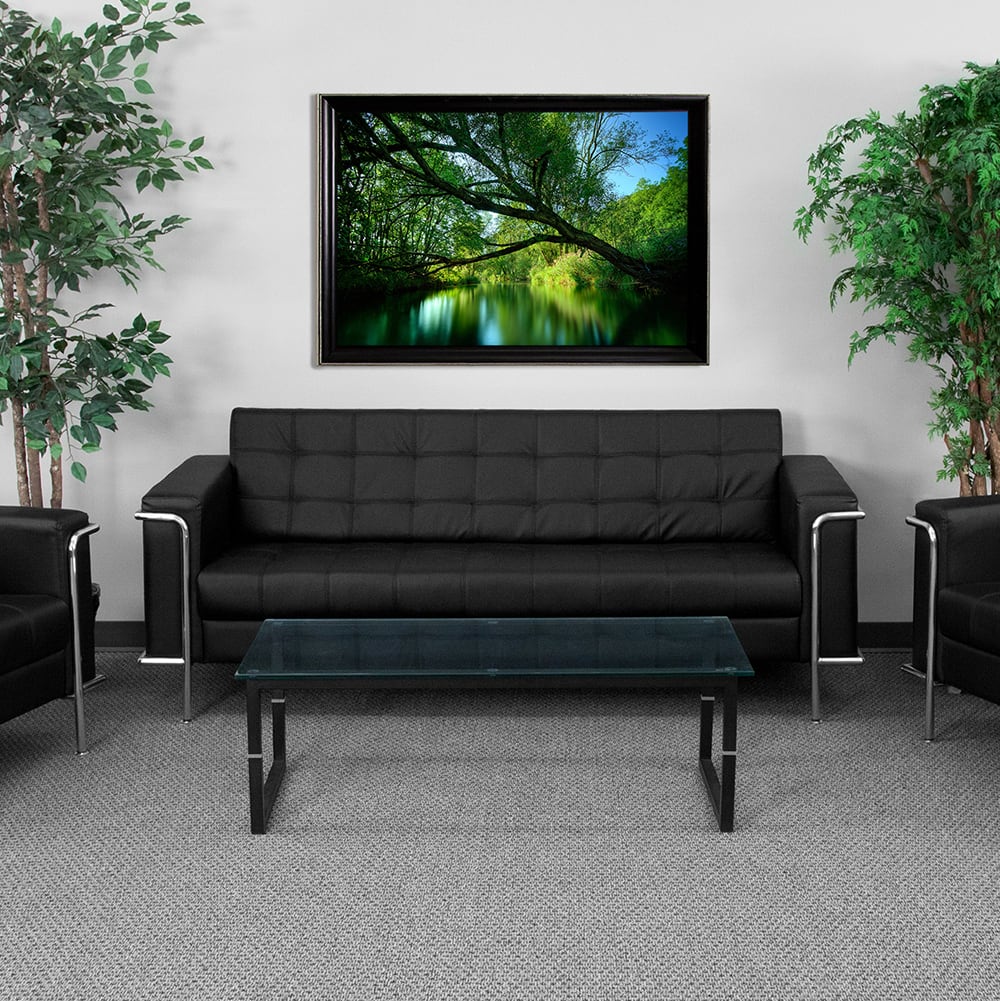 Sedia Conference Elegante In Pelle Nera Con Braccioli - Stile Classico Per Ufficio E Biblioteca - Foto 4