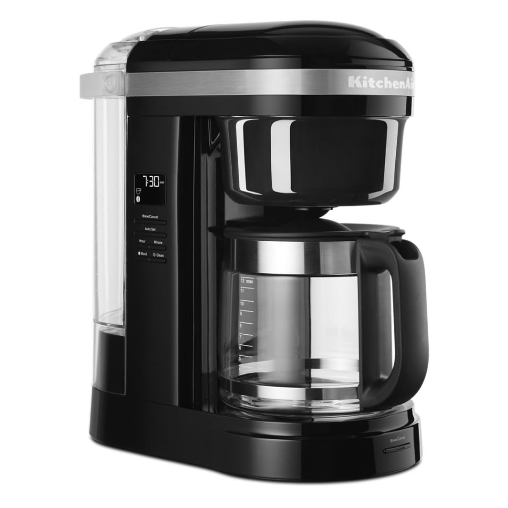 449-KCM1208OB 12 Cup Drip Coffee Maker w/ Glass Carafe - Onyx Black