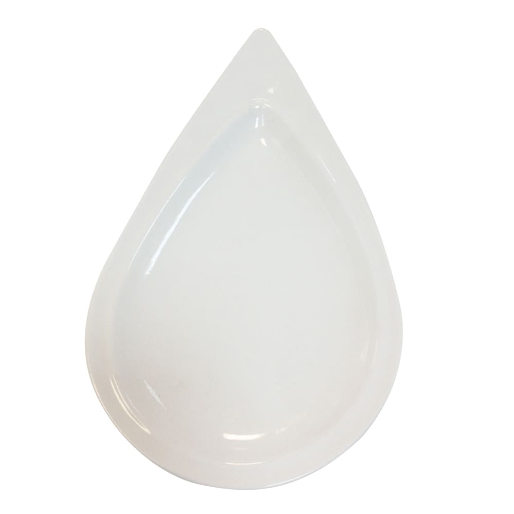 284-PA1101610524 Teardrop Artisan Plate - Porcelain, Bright White