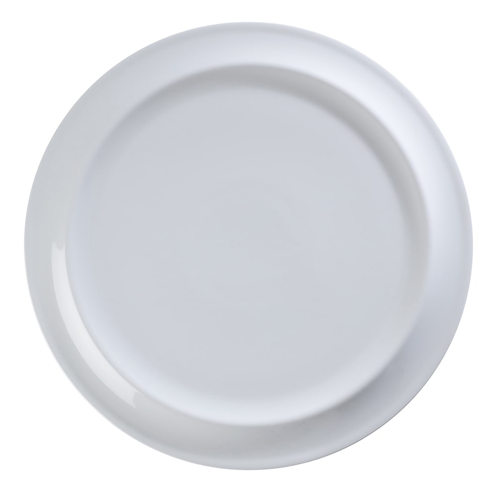 284-PA1101983112 12 4/5" Round Gotas Dinner Plate - Porcelain, Bright White