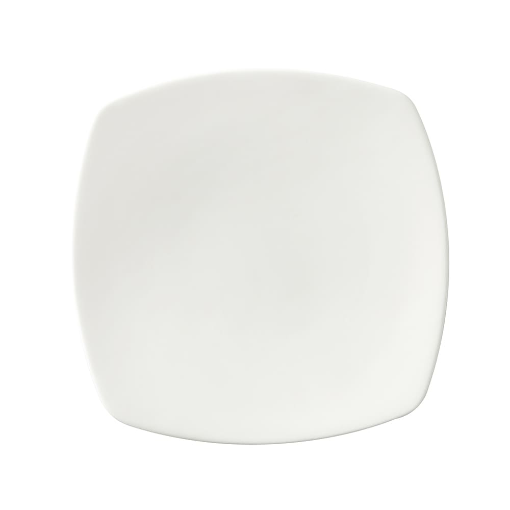 284-PA1101912812 10 5/8" Square Asia Plate - Porcelain, Bright White