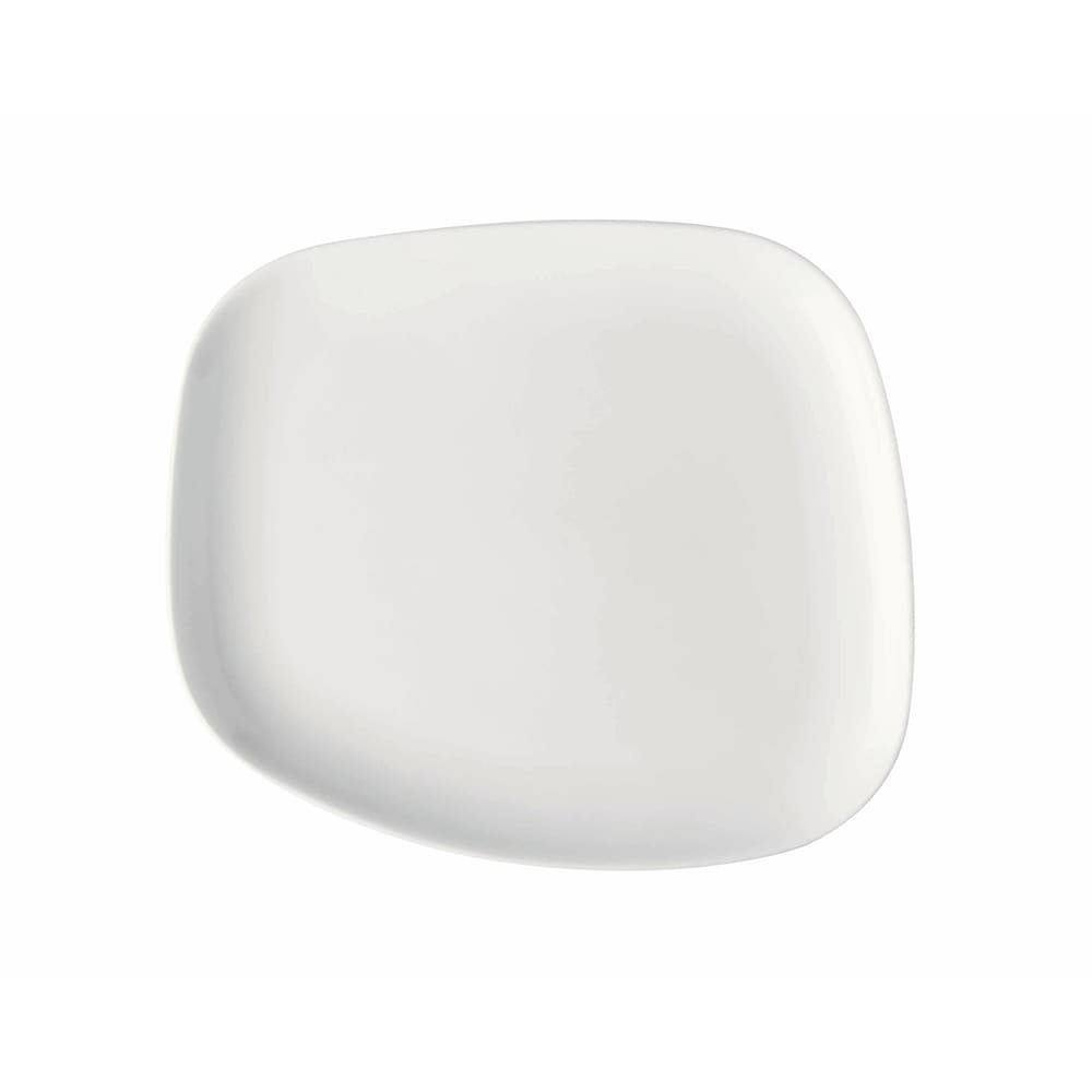 284-PA1101929624 Free Form Elegance Asymmetric Plate - 11" x 9 4/9", Porcelain, Bright...