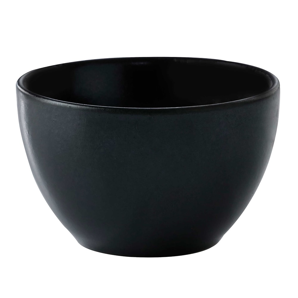 284-PP1941904524 8 4/5 oz Round Cosmos Pluto Bouillon Cup - Porcelain, Black