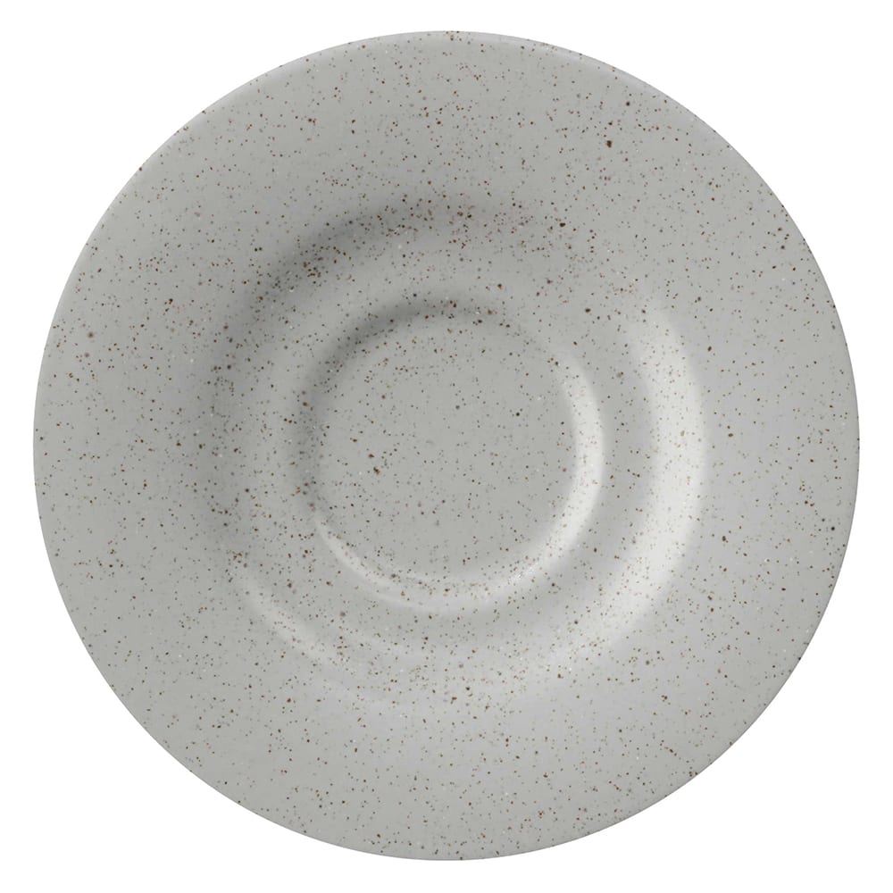 284-PP1944900324 6 1/2" Round Cosmos Moon Tea/Bouillon Saucer - Porcelain, Speckled Gray