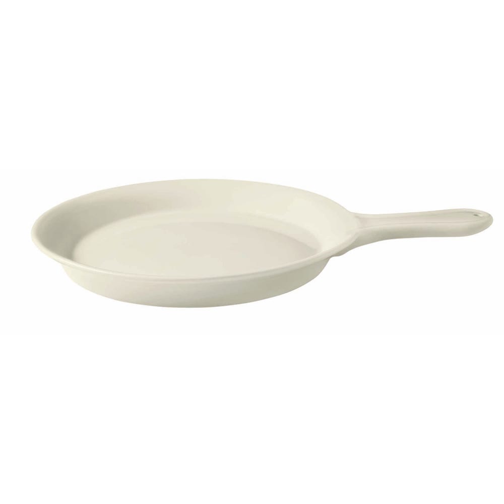 284-PA1101809612 10 1/4" Round Actualite Fry Pan Servers - Porcelain, Bright White