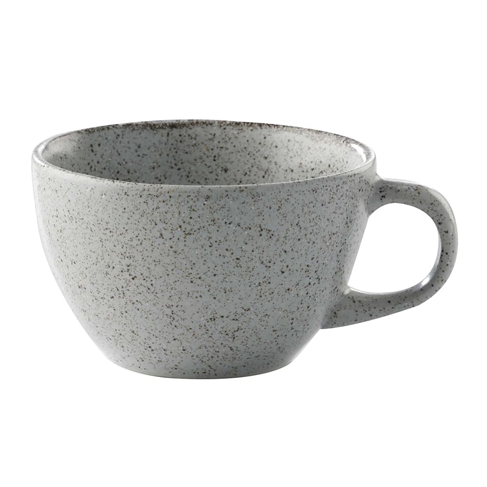 284-PP1944904424 8 4/5 oz Cosmos Moon Tea Cup - Porcelain, Speckled Gray