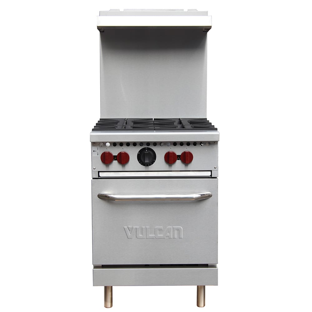 207-SX244BN 24" 4 Burner Gas Range w/ Space Saver Oven, Natural Gas