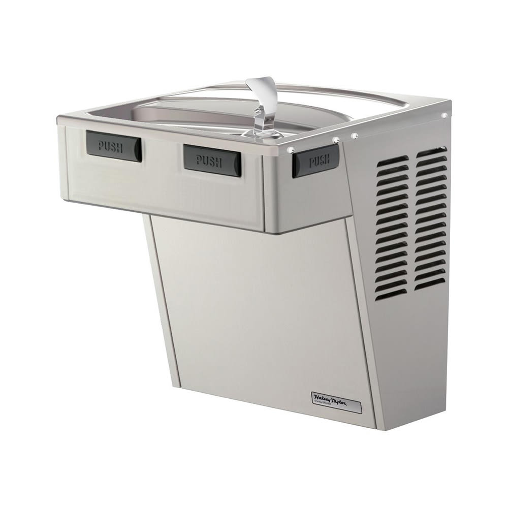 Halsey Taylor HAC8PV-NF Wall Mount Drinking Fountain - Non Filtered, Refrigerated, Platinum Vinyl