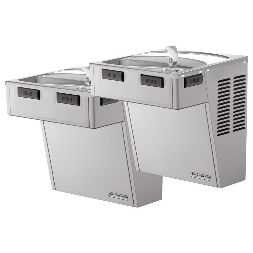 Halsey Taylor HAC8BLRSS-NF Wall Mount Bi Level Drinking Fountain - Non Filtered, Refrigerated, Stainless