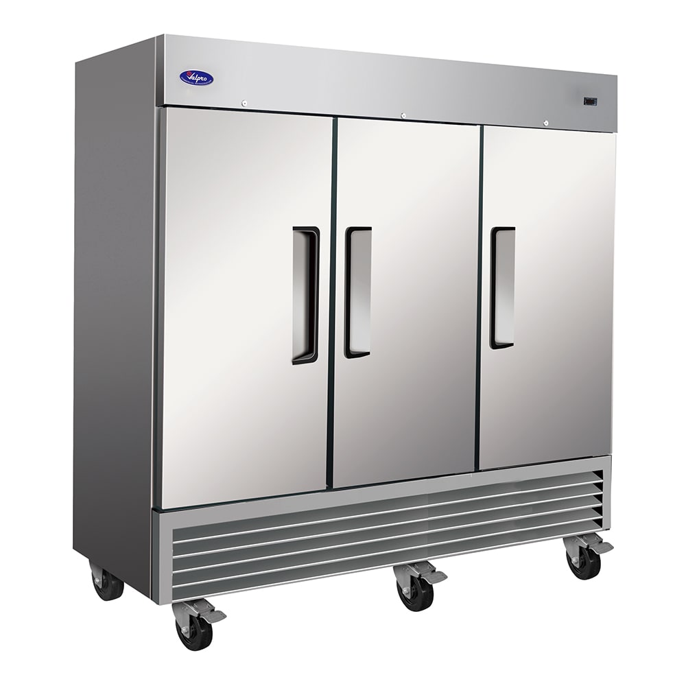 970-VP3FDV 81" Three Section Reach In Freezer, (3) Left/Right Hinge Solid Doors, 115v/208-23...