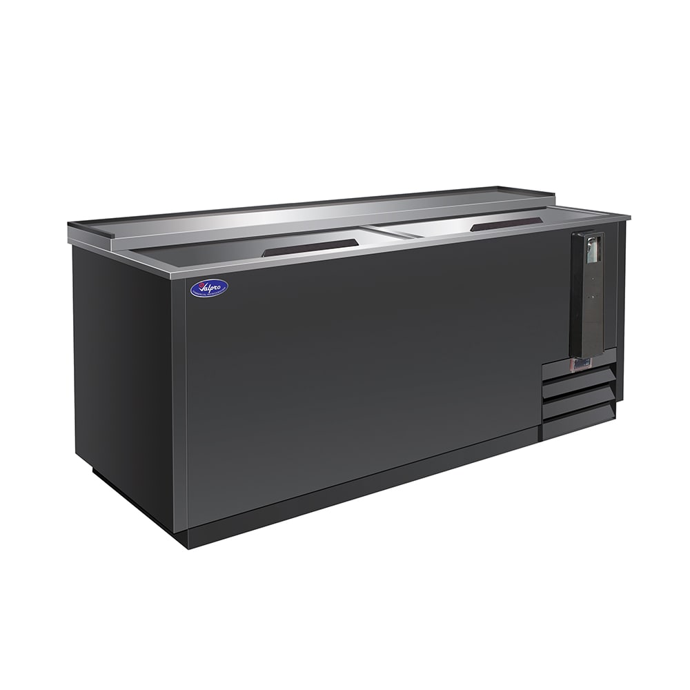 970-VPB65 65" Forced Air Bottle Cooler - Holds 528 12-oz Bottles, Lid Locks, 115v