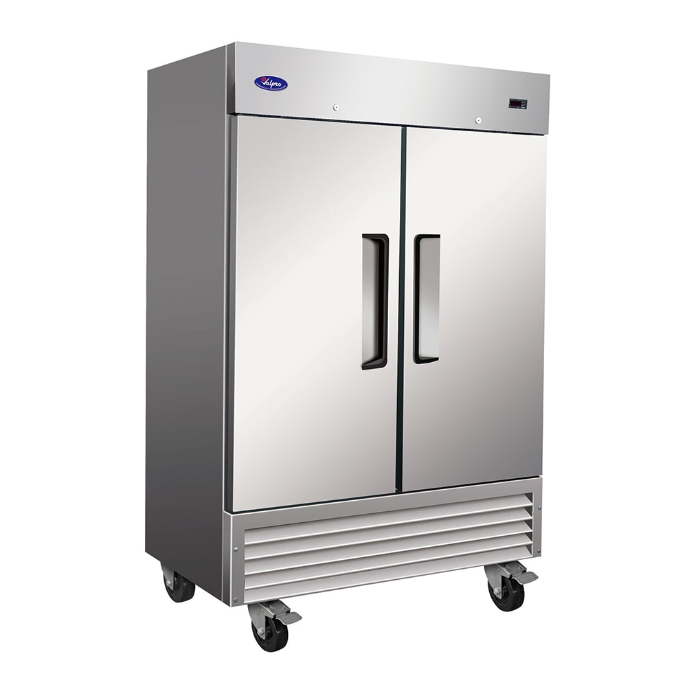 970-VP2R 54" Two Section Reach In Refrigerator - (2) Solid Left/Right Hinge Doors, 115v
