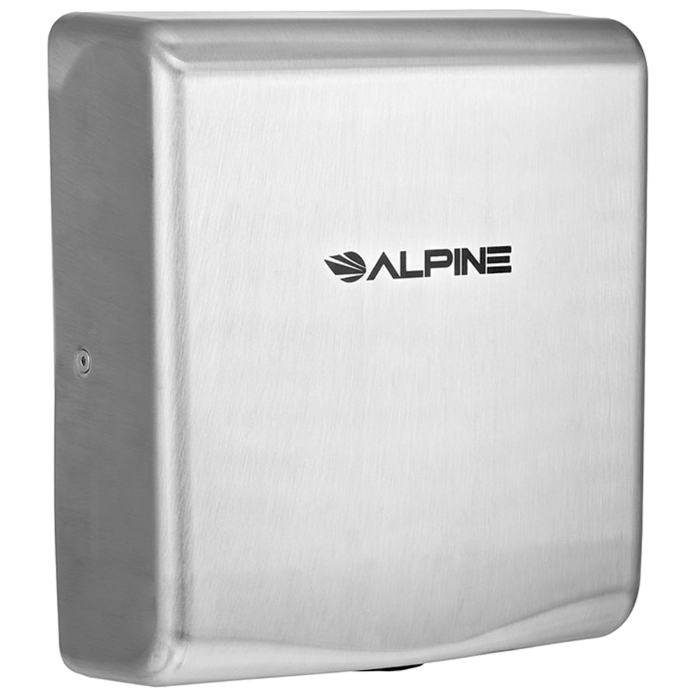 Alpine Industries 405-10-SSB Automatic Hand Dryer w/ 8 Second Dry Time - Brushed Stainless, 110-120v