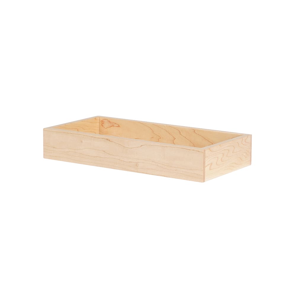 151-22314271 Rectangular Display Box - 9"L x 6"W x 2"H, Maple Wood