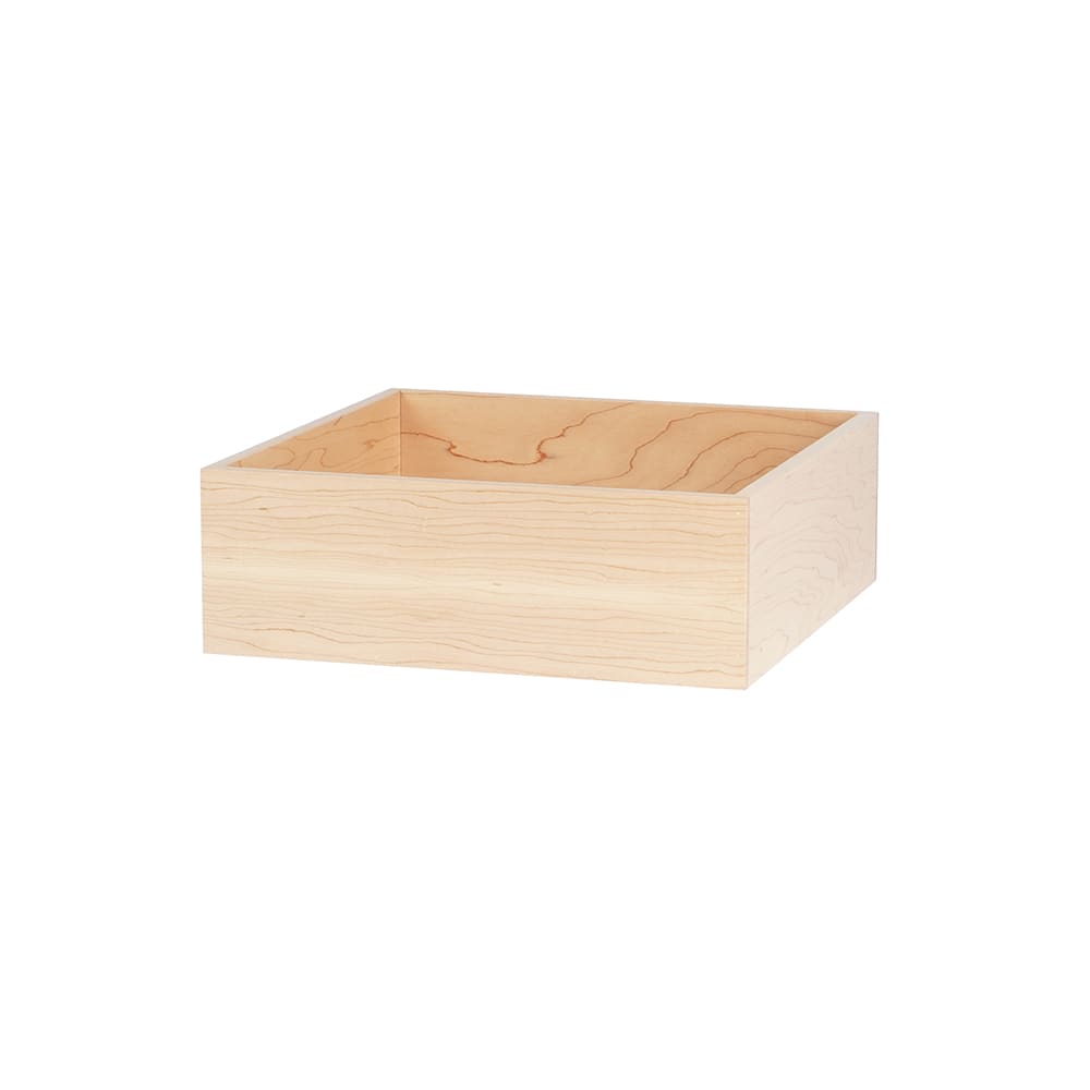 151-22317471 12" Square Display Box - Maple Wood