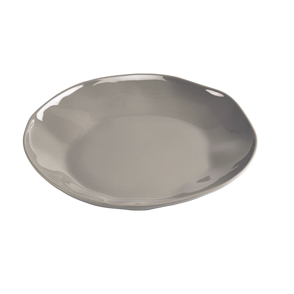 151-2230410102 10 1/4" Round Melamine Marin Plate, Ash Gray