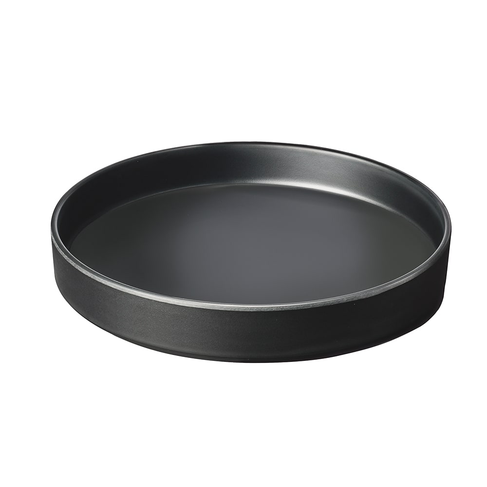 151-220171013 10" Round Melamine Hudson Plate, Black
