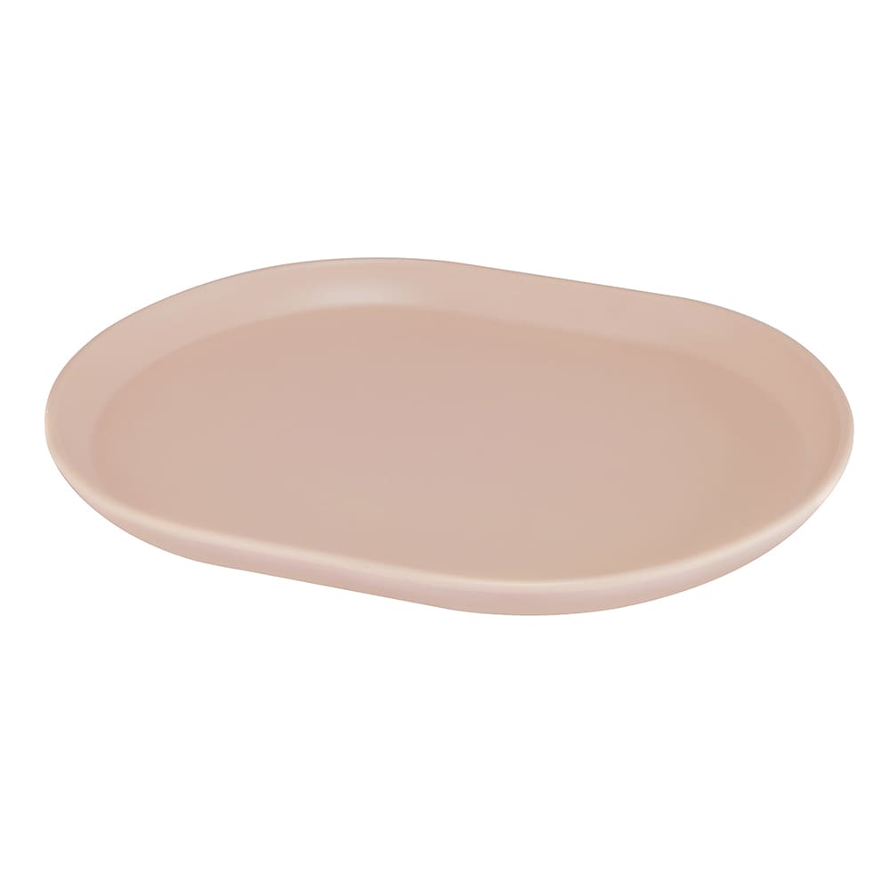 151-22018108 14" x 11 1/4" Oval Hudson Platter - Melamine, Blush
