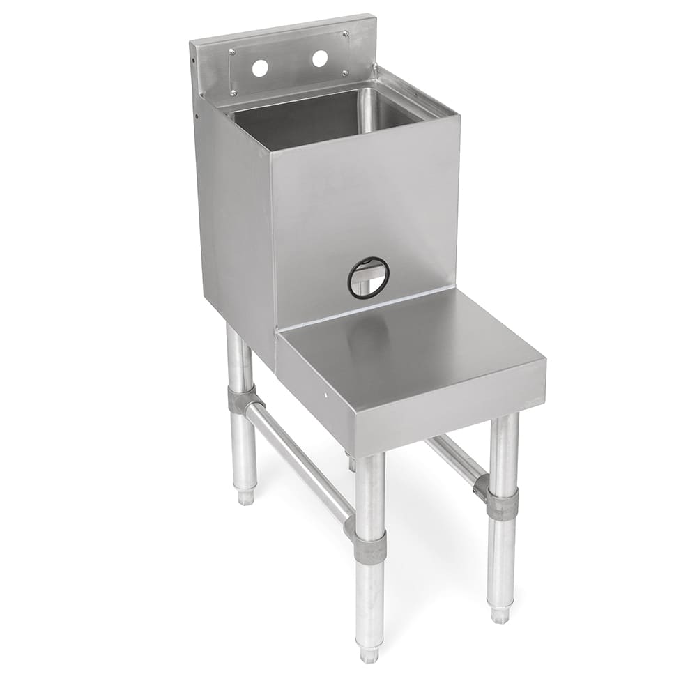 416-UBBS2112X 12" Underbar Blender Station w/ Dump Sink - 3 1/2" Backsplash